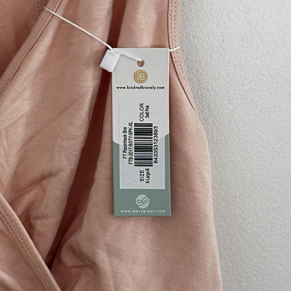 New Kindred Bravely Bra Davy Piper Racerback Bra Size XL B Soft Pink nwt - Picture 4 of 9